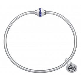 SB5472P SS CAPE COD SINGLE BEAD WITH SAPPHIRE BRACELET