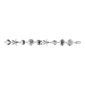 ENB39S Sterling Silver Sea life bracelet