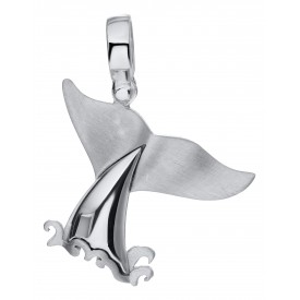 ENP3002 S/S Whale tale pendant