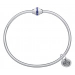 SB5472P SS CAPE COD SINGLE BEAD WITH SAPPHIRE BRACELET